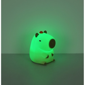 Lampa de veghe LED forma capybara 1.5W, temporizator, USB-C, dimabila, maro, Globo Lighting [16]- savelectro.ro