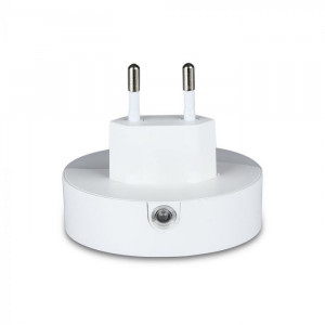 Lampa de veghe rotunda cu senzor si USB, chip Samsung, 0.45W, lumina neutra(4000K), 2A, V-TAC [2]- savelectro.ro
