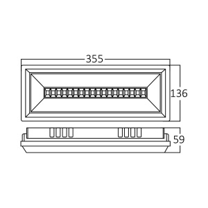 Lampa emergenta EXIT LED 5W, 350lm, 6500K, IP65, 180 min, Braytron [8]- savelectro.ro