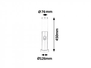 Lampa exterioara Inox torch cu senzor, 8267, Rabalux [5]- savelectro.ro