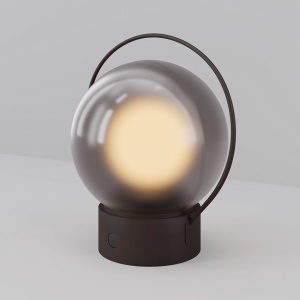 Stalpi iluminat exterior, Lampa LED exterior reincarcabila Elyra 3W, 88 lm, lumina calda (3000 K), IP54, dimabila, maro, Maytoni - savelectro.ro