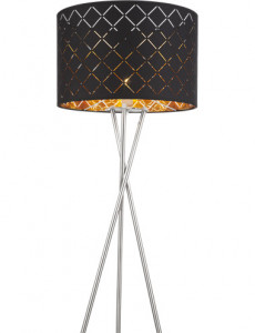 Lampadar Clarke 15229S1, cu intrerupator, 1xE27, negru+auriu, IP20, Globo [2]- savelectro.ro