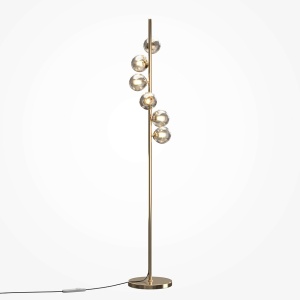 Lampadare, Lampadar Dallas 6xG9, IP20, dimabil, auriu+transparent, Maytoni - savelectro.ro