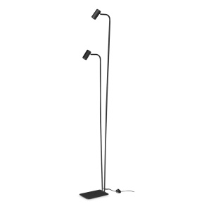 Lampadare, Lampadar Ginger 2xGU10, IP20, negru, Ideal Lux - savelectro.ro
