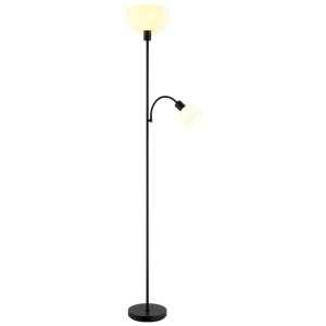 Lampadar Hinton 1xE27 + 1xE14, cu lampa de citit, IP20, negru mat, Globo Lighting [10]- savelectro.ro