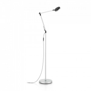 Lampadar LED Futura 204956, cu intrerupator, 10W, 750lm, lumina neutra, crom, IP20, Ideal Lux