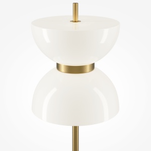 Lampadar LED Kyoto MOD178FL-L11G3K, cu intrerupator, 11W, 1300lm, lumina calda, IP20, auriu+alb, Maytoni [2]- savelectro.ro