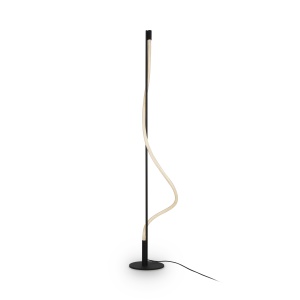 Lampadar LED Tau MOD166FL-L15B3K, cu intrerupator, 15W, 450lm, lumina calda, IP20, negru, Maytoni [3]- savelectro.ro