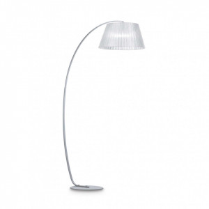 Lampadare, Lampadar Pagoda 062273, cu intrerupator, 1xE27, argintiu, IP20, Ideal Lux - savelectro.ro