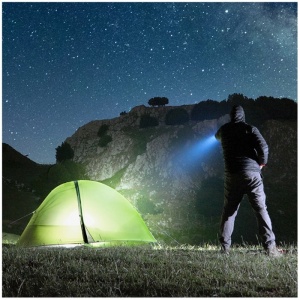 Lanterna LED X-MPR 1, lumina rece(6000 K), 4 moduri, acumulator, neagra, Kobi [2]- savelectro.ro