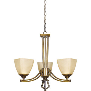 Lustre, Lustra Baldo KL2546, 3xE27, crem+bronz, IP20, Klausen - savelectro.ro