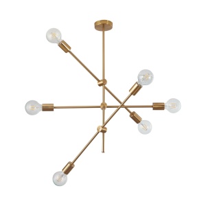 Lustra BR-BV04-00043, 6xE27, aurie, IP20, Braytron [3]- savelectro.ro