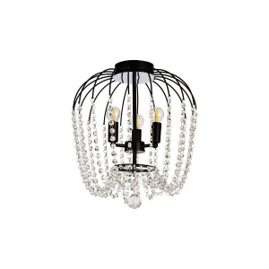 Corpuri de iluminat, Lustra Chic PL3, 3xE14, neagra, Klausen - savelectro.ro