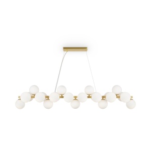 Corpuri de iluminat, Lustra Dallas MOD547PL-25BS, 25xG9, aurie+alba, IP20, Maytoni - savelectro.ro