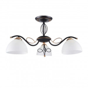 Lustre, Lustra Eloro LY-3197, 3xE27, neagra+bronz+alb, IP20, Klausen - savelectro.ro