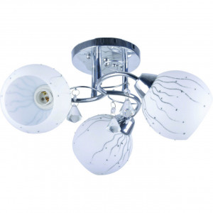 Lustra Flash LY-3128, 3xE27, alba+crom, IP20, Klausen
