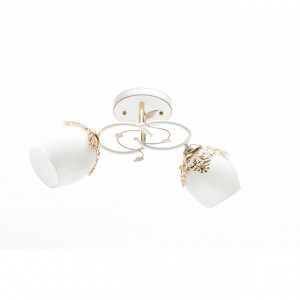 Lustre, Lustra Hanna LY-3137, 2xE27, alba+aurie, IP20, Klausen - savelectro.ro