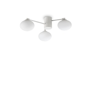 Lustre, Lustra Hermes 3xG9, Ø600mm, IP20, alba, Ideal Lux - savelectro.ro