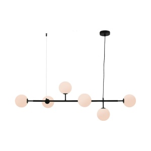 Lustre, Lustra interior 6xG9, IP20, neagra, Braytron - savelectro.ro