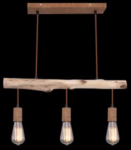 Lustra Jakob 15327-3N, 3xE27, IP20, lemn+ruginiu, Globo Lighting [4]- savelectro.ro