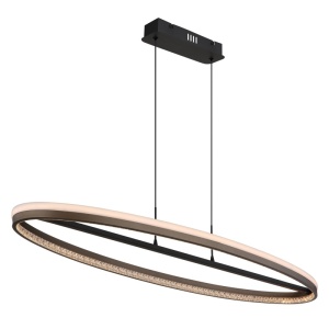 Lustra LED Della 60W, 2650 lm, lumina calda/neutra/rece, 101 cm, IP20, gri inchis, Globo Lighting [9]- savelectro.ro