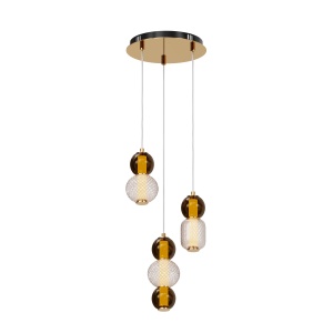 Lustra LED Drop MOD273PL-L33G3K, 33W, 4000lm, lumina cald, IP20, aurie, Maytoni [1]- savelectro.ro
