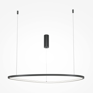 Lustra LED Glint MOD072PL-L36B3K1, 36W, 1700lm, lumina calda, IP20, neagra, Maytoni [1]- savelectro.ro
