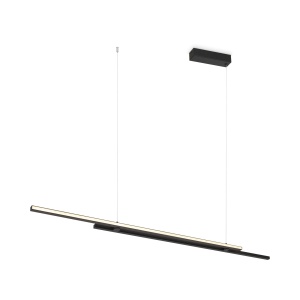 Corpuri de iluminat, Lustra LED Halo MOD005PL-L48BK, 48W, 2200lm, lumina calda+neutra, IP20, neagra, Maytoni - savelectro.ro