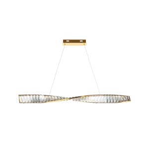 Lustra LED Krone P097PL-L28BS3K, 27W, 1900lm, lumina calda, IP20, aurie+transparenta, Maytoni [1]- savelectro.ro