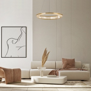 Lustra LED Krone P097PL-L36G4K, 36W, 2400lm, lumina neutra, IP20, aurie+transparenta, Maytoni [2]- savelectro.ro