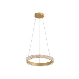 Lustre LED, Lustra LED Onix, 18W, lumina calda/neutra/rece, IP20, aurie+transparenta, Klausen - savelectro.ro