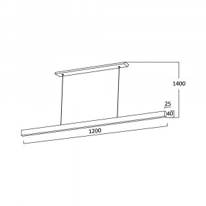 Lustra LED suspendata 30W, 1200mm, 3000lm, lumina calda+neutra+rece, IP20, neagra, Lina [4]- savelectro.ro