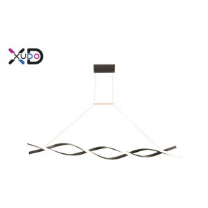 Lustre LED, Lustra LED Xudo, 37W, 2800 lm, lumina neutra(4000 K), negru, IP20 - savelectro.ro