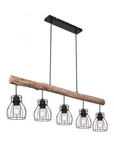 Lustra Mina 15326-5N, 5xE27, neagra, IP20, Globo [1]- savelectro.ro