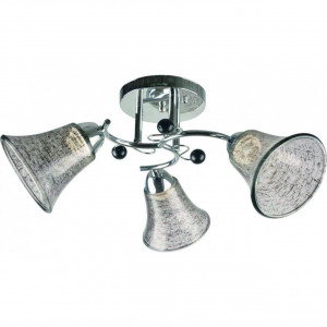 Corpuri de iluminat, Lustra Nikita LY-3376, 3xE27, gri+crom, IP20, Klausen - savelectro.ro