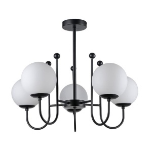 Lustre, Lustra Regal, 5xE27, IP20, neagra, Klausen - savelectro.ro