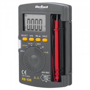 Multimetru digital de buzunar, Auto Range, interval detectie 0-600 V, Rebel Tools [1]- savelectro.ro