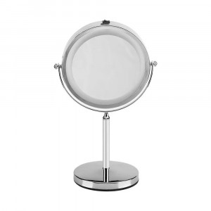 Oglinda dubla LED pentru machiaj 6629-VT, marire 1X sau 3X, stativ crom, alimentare cu baterii, V-TAC [3]- savelectro.ro