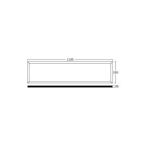 Panou LED 50W, 5300 lm, lumina rece (6500 K), 295x1195 mm, IP20, alb, Braytron [6]- savelectro.ro
