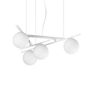 Pendul Atlas 4xG9, lumina calda (3000 K), IP20, alb, Ideal Lux