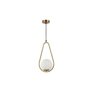 Pendule, Pendul Bali 1xE27, IP20, forma lacrima, auriu, Masterled - savelectro.ro