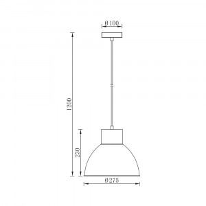 Pendul Braytron BR-BV05-00040, 1xE27, alb [3]- savelectro.ro