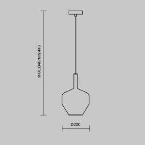 Pendul Duality MOD271PL-01B6, 1xE27, negru+maro, IP20, Maytoni [4]- savelectro.ro