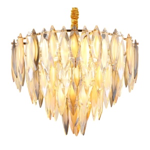 Pendul Elinor, 12xE14, IP20, auriu+cristale K9, Globo Lighting [3]- savelectro.ro