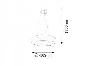 Pendul Gisele LED, metal, alb, lumina neutra (4000K), 2266, Rabalux [3]- savelectro.ro
