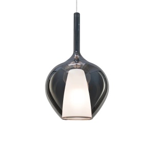 Pendule, Pendul Kalique-1 1xE27, Ø280mm, IP20, fumuriu, Ideal Lux - savelectro.ro