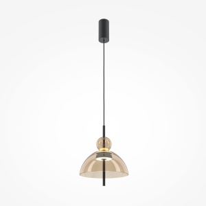 Pendule, Pendul LED Bangkok, 12W, lumina calda (3000 K), negru, Maytoni - savelectro.ro