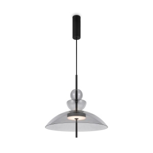 Pendul LED Bangkok MOD185PL-L11B3K3, 12W, 1200lm, lumina calda, IP20, negru+fumuriu, Maytoni [1]- savelectro.ro