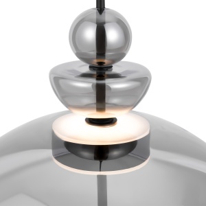 Pendul LED Bangkok MOD185PL-L6B3K6, 12W, 1200lm, lumina calda, IP20, negru+fumuriu, Maytoni [3]- savelectro.ro