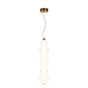 Pendul LED Collar P069PL-L35G3K1, 35W, 1600lm, lumina calda, IP20, aurie, Maytoni [1]- savelectro.ro